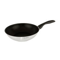 WOK 28 cm Edelstahl - Edelstahlfarben, Metall (48/29/7.6cm) - KLAMER