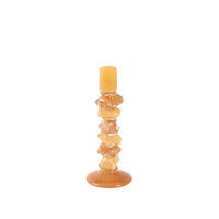 KERZENSTÄNDER Estina - Orange - 11.5/11.5/29.5 cm - Orange, Glas (11.5/29.5/11.5cm) - Light & Living