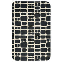 WC PŘEDLOŽKA Moderní - organické - černé 40x60 cm - antracitová, textil/plast (40/1cm) - OnlyWow