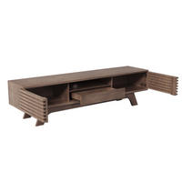 TV-ELEMENT mit 2 Türen und Schublade 150 x 35 x 44 cm Spanplatte Holzoptik - Braun, Holzwerkstoff (35/44/150cm) - Beauniv