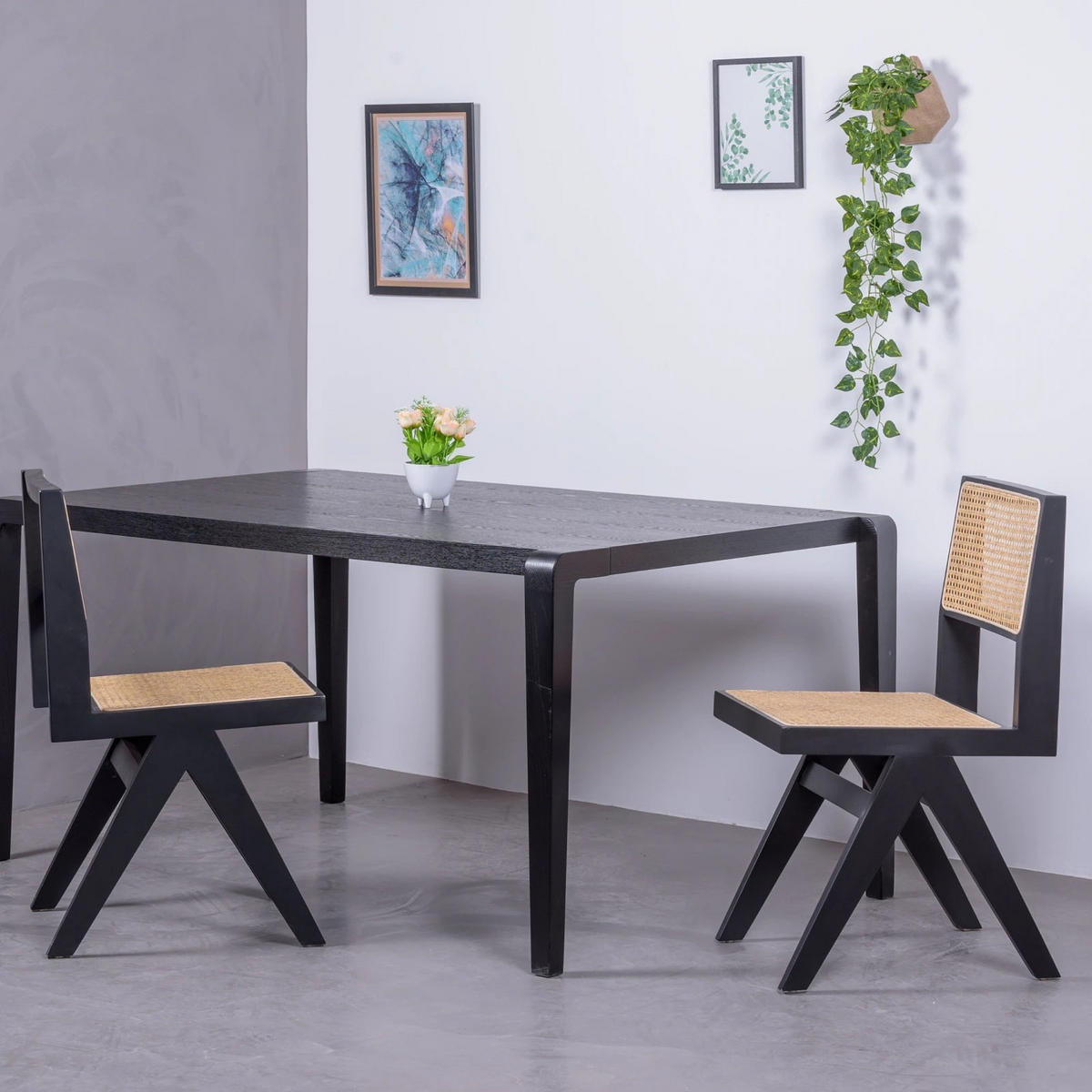 STUHL Holz Schwarz - Schwarz, Holz (44/83/52cm) - Nest Dream