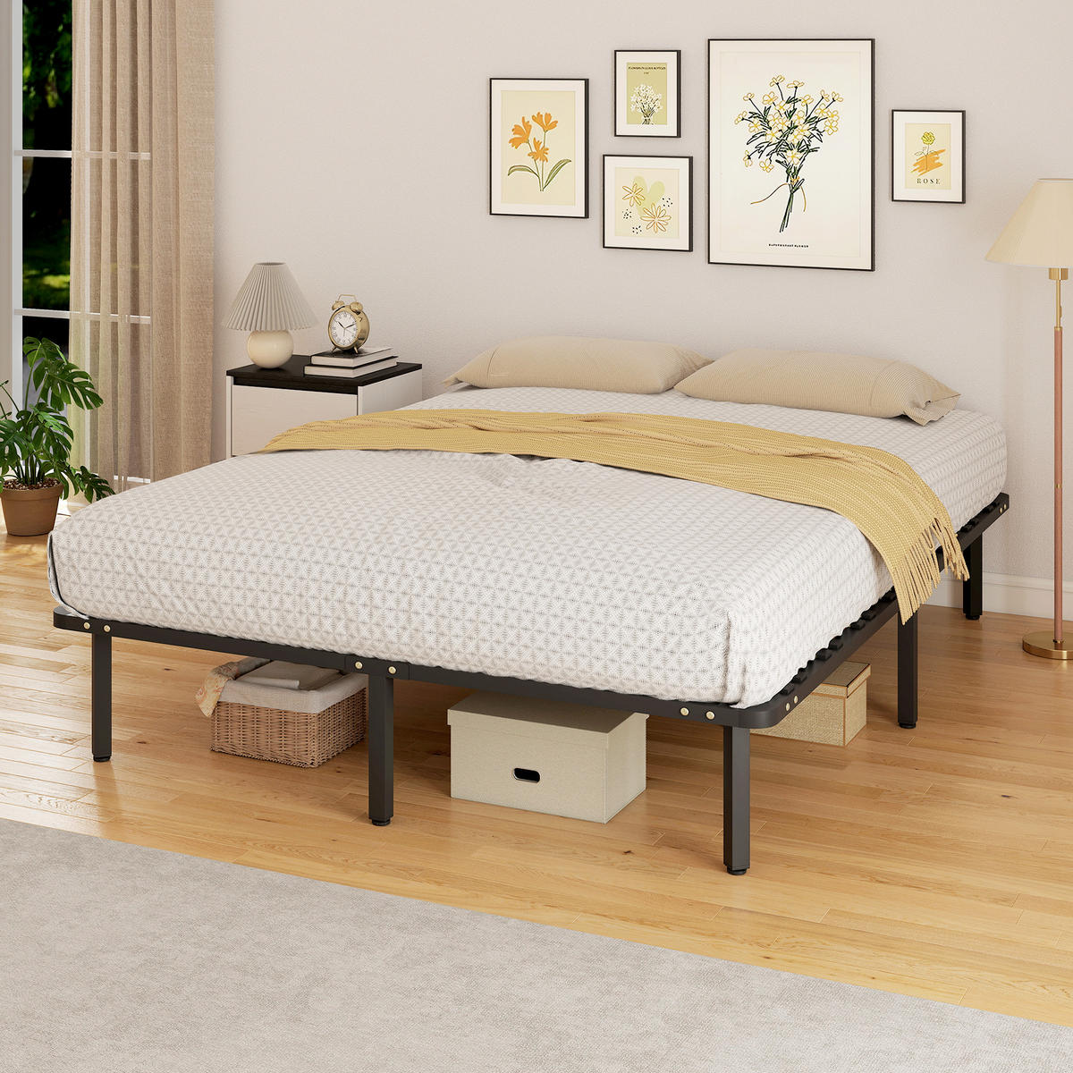 BETT 160x200 cm DE-14629 mit Lattenrost und Stauraum Schwarz - Schwarz, Holzwerkstoff (160/200cm) - ComfortXL