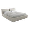 POLSTERBETT mit Bettkasten und Lattenrost 200x228 Beige - Beige/Schwarz, Kunststoff/Textil (180/200cm) - Makamii