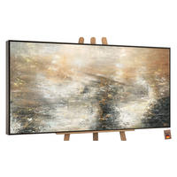 GEMÄLDE Kraft der Elemente Schattenfugenrahmen Grau 160x80 cm - Grau, Holz (160/80cm) - YS-art gallery