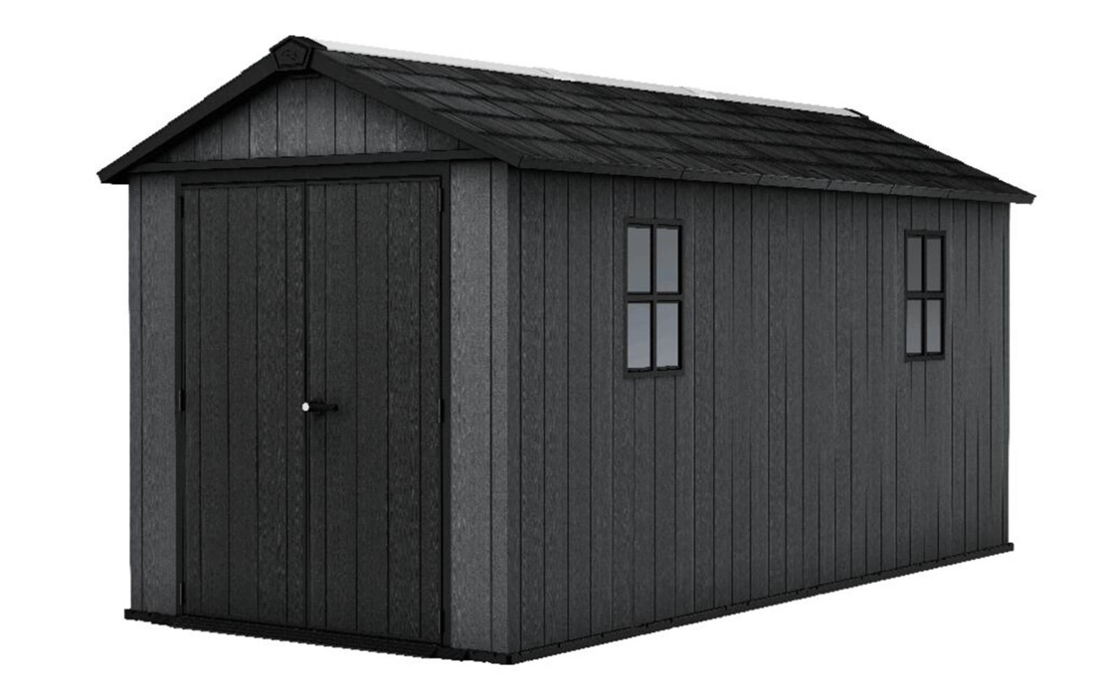 GARTENHAUS Newton - Grau, Kunststoff (230/246/476cm) - Keter