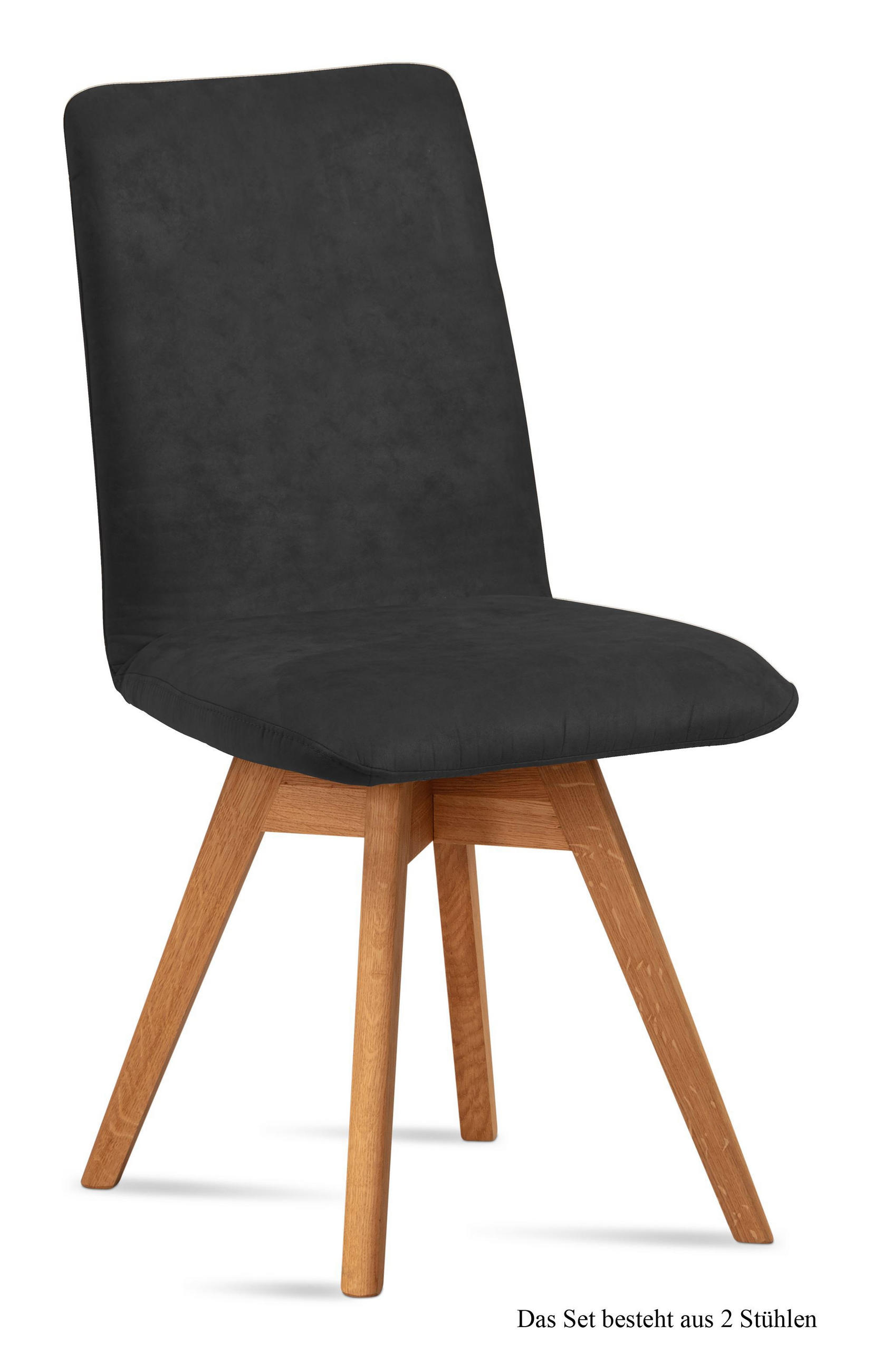ESSZIMMERSTUHL drehbar (2er-Set) Donni 47x92x60 Eiche geölt/Anthrazit - Eichefarben/Anthrazit, Kunststoff (60/92/47cm) - 58aufmkessel