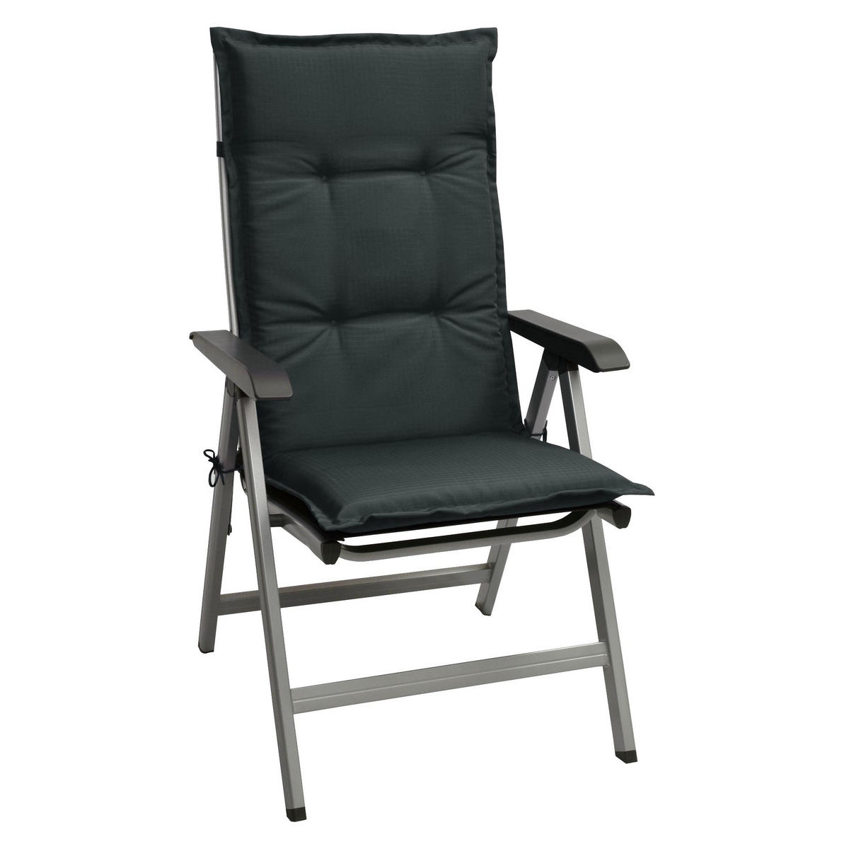 HOCHLEHNERAUFLAGE Base HL 120/50/6cm Graphitgrau - Graphitfarben, Textil (50/6/120cm) - Beautissu 