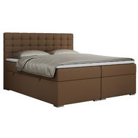 BOXBETT SUSAN 200/200 Braun Kunstleder - H4 - Braun, Holz/Textil (200/200cm) - MKS