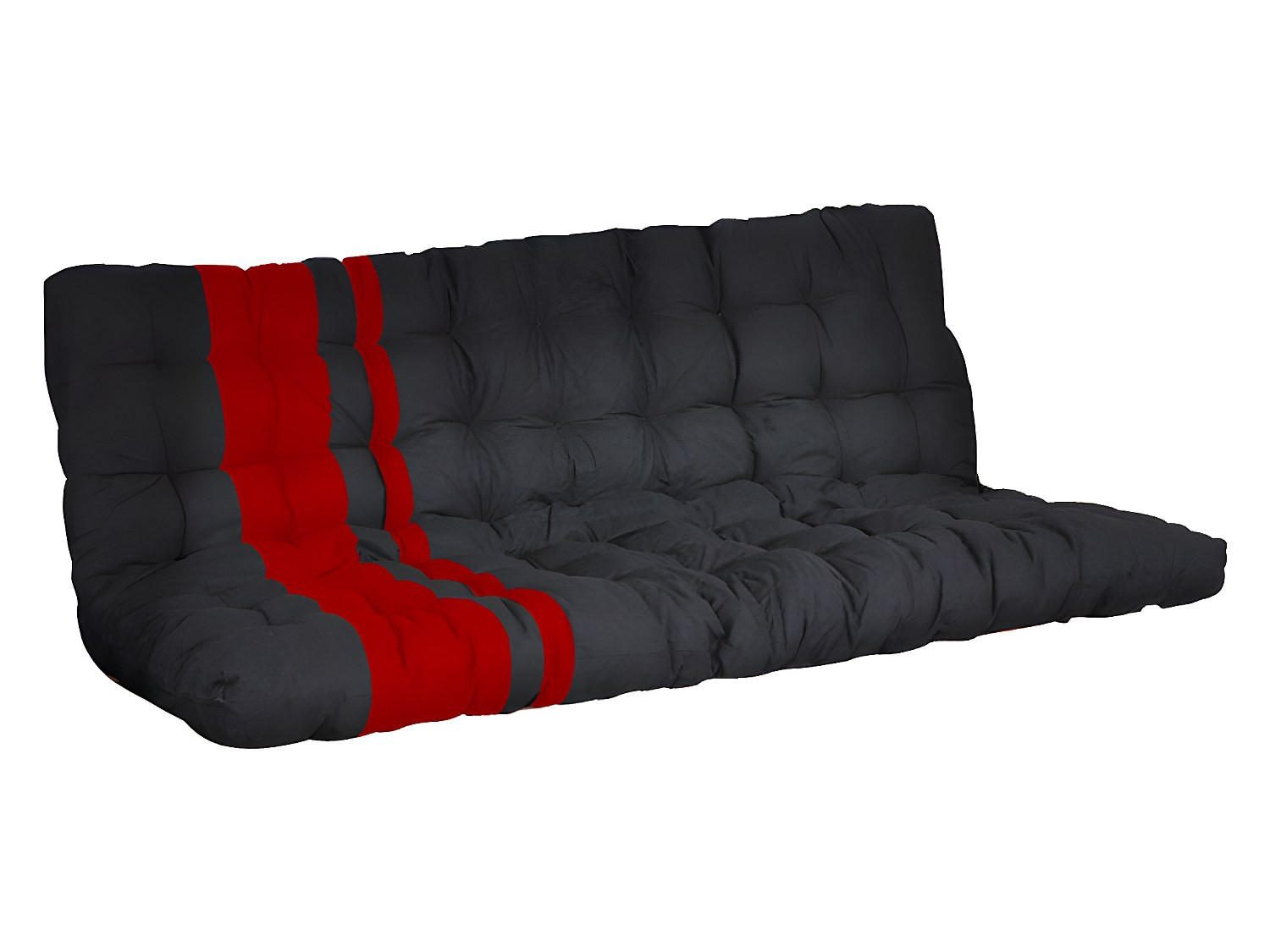 HOCHBETT - 1 Person - metall - schwarz, rot Modulo - Rot/Schwarz, Metall - Vente-Unique