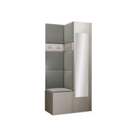 GARDEROBEN-SET Orion XXV - Kaschmir/Grau, Holzwerkstoff/Kunststoff (82/186/46cm) - MIRJAN24
