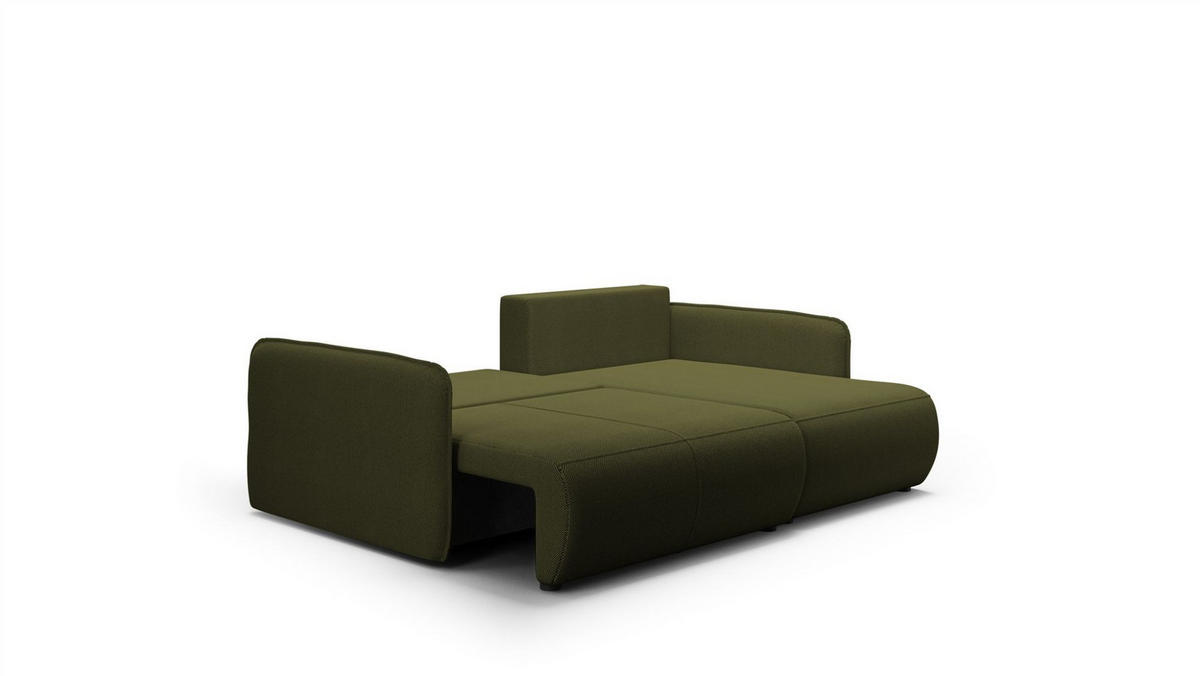 ECKSOFA Calgary - Grün, Holzwerkstoff/Textil (207/148cm) - Fun Möbel