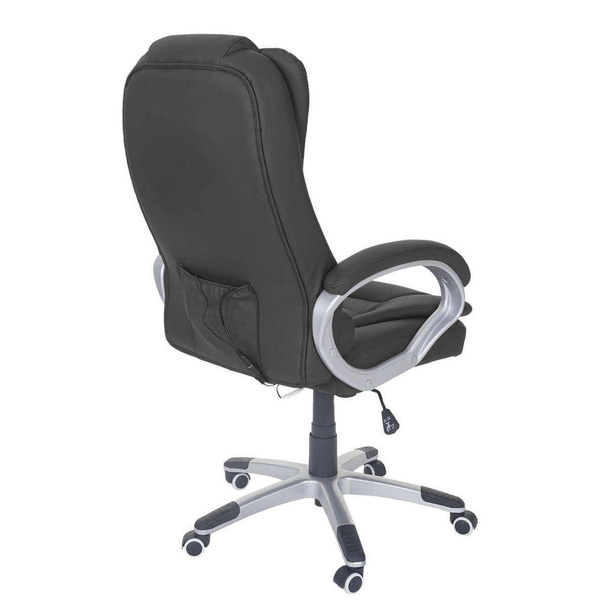 MASSAGE-BÜROSTUHL Schwarz - Schwarz, Textil (68/120/70cm) - MCW