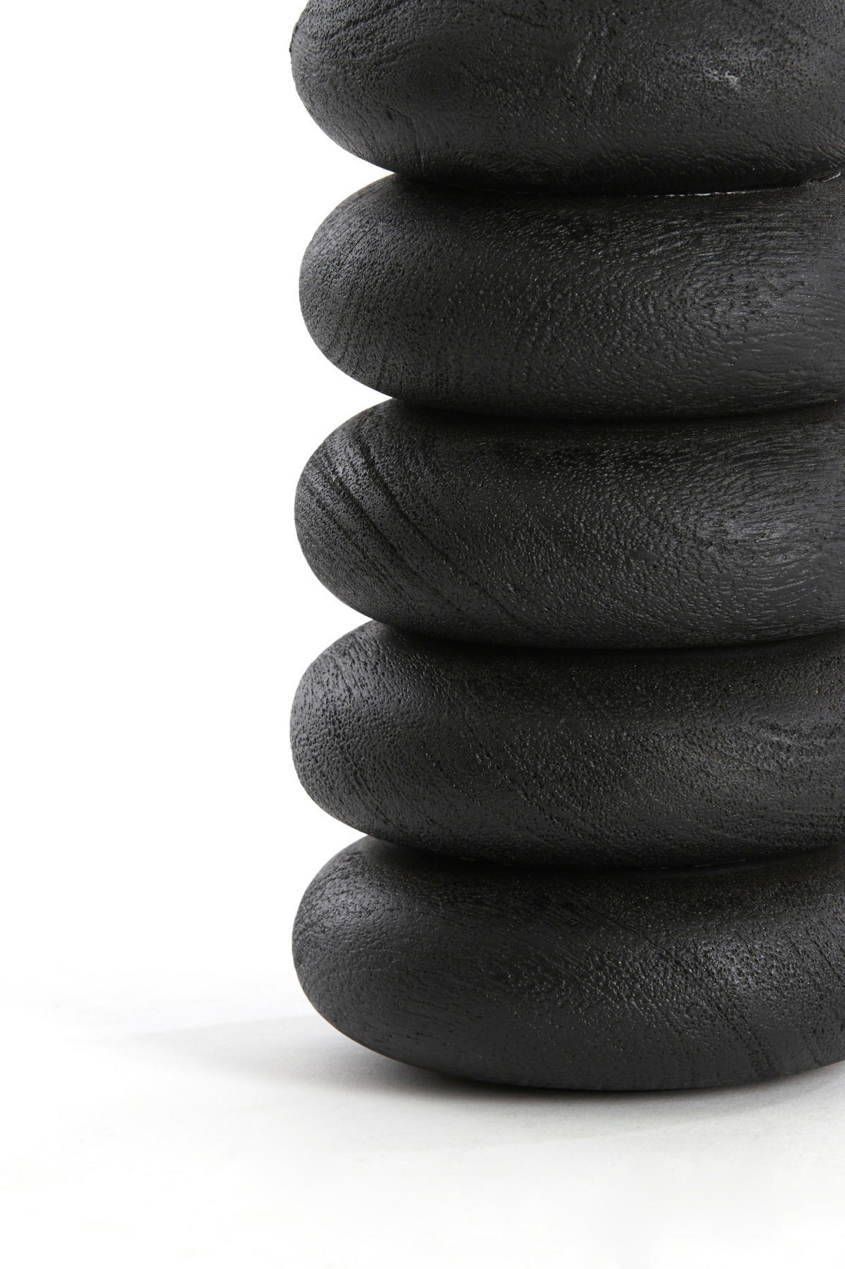 LAMPENFUSS Budongo Schwarz Ø12/21 cm - Schwarz, Holz (12/12/21cm) - Light & Living