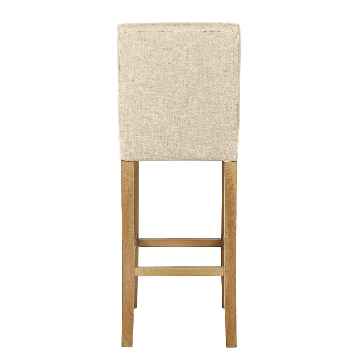 BARSTUHL - 2er-Set - Weiß, Holz/Textil (43/109/54cm) - home24