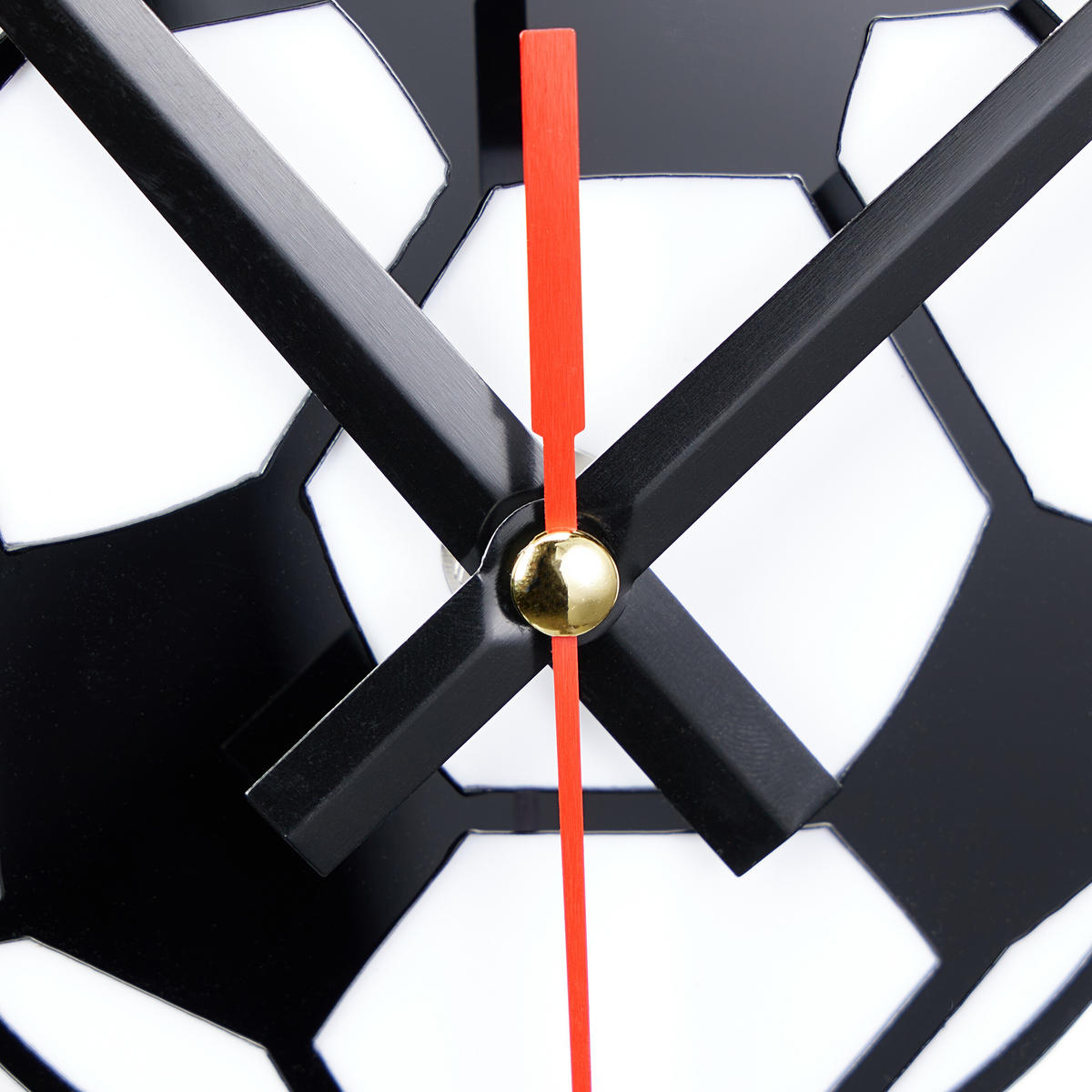 DIY-WANDUHR - Schwarz, Kunststoff/Metall (100/100/3.5cm) - Relaxdays