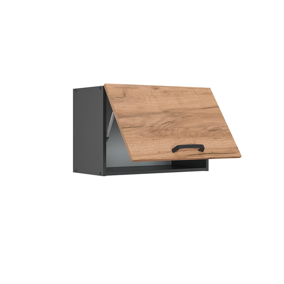 HÄNGESCHRANK R-Line Goldkraft Eiche 60 cm Flach - Anthrazit/Eiche Wotan, Holzwerkstoff (60/40/31cm) - Vicco
