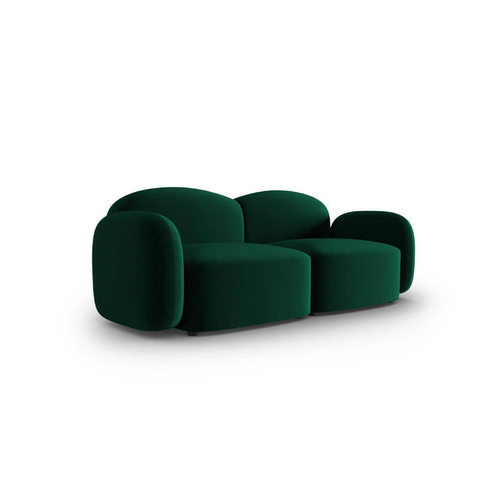 Thumbnail - Micadoni Sofa, Dunkelgrün, Textil, 2-Sitzer, 87x80x194 cm, Hergestellt in Europa, Wohnzimmer, Sofas & Couches, Sofas, 2-...