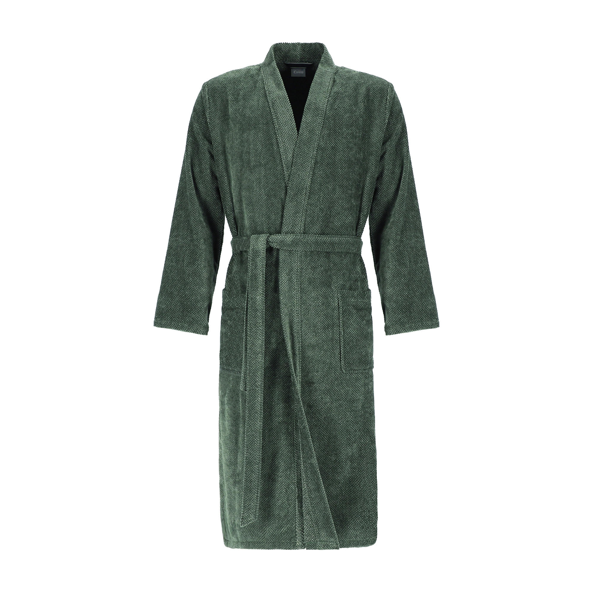 BADEMÄNTEL HERREN KIMONO STREIFEN 5507 FIELD - 47 - Grün, Textil (Lnull) - Cawö