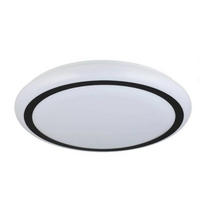 DECKENLEUCHTE CAPASSO Weiß - Schwarz/Weiß, Metall (17/17/6cm) - Eglo