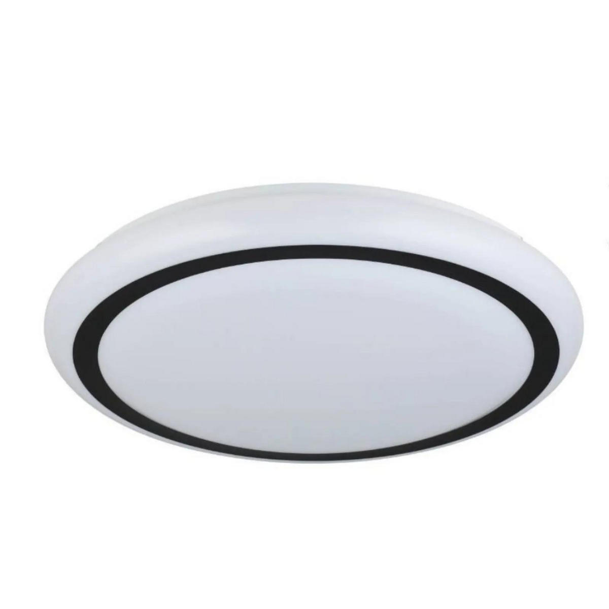 DECKENLEUCHTE CAPASSO Weiß - Schwarz/Weiß, Metall (17/17/6cm) - Eglo