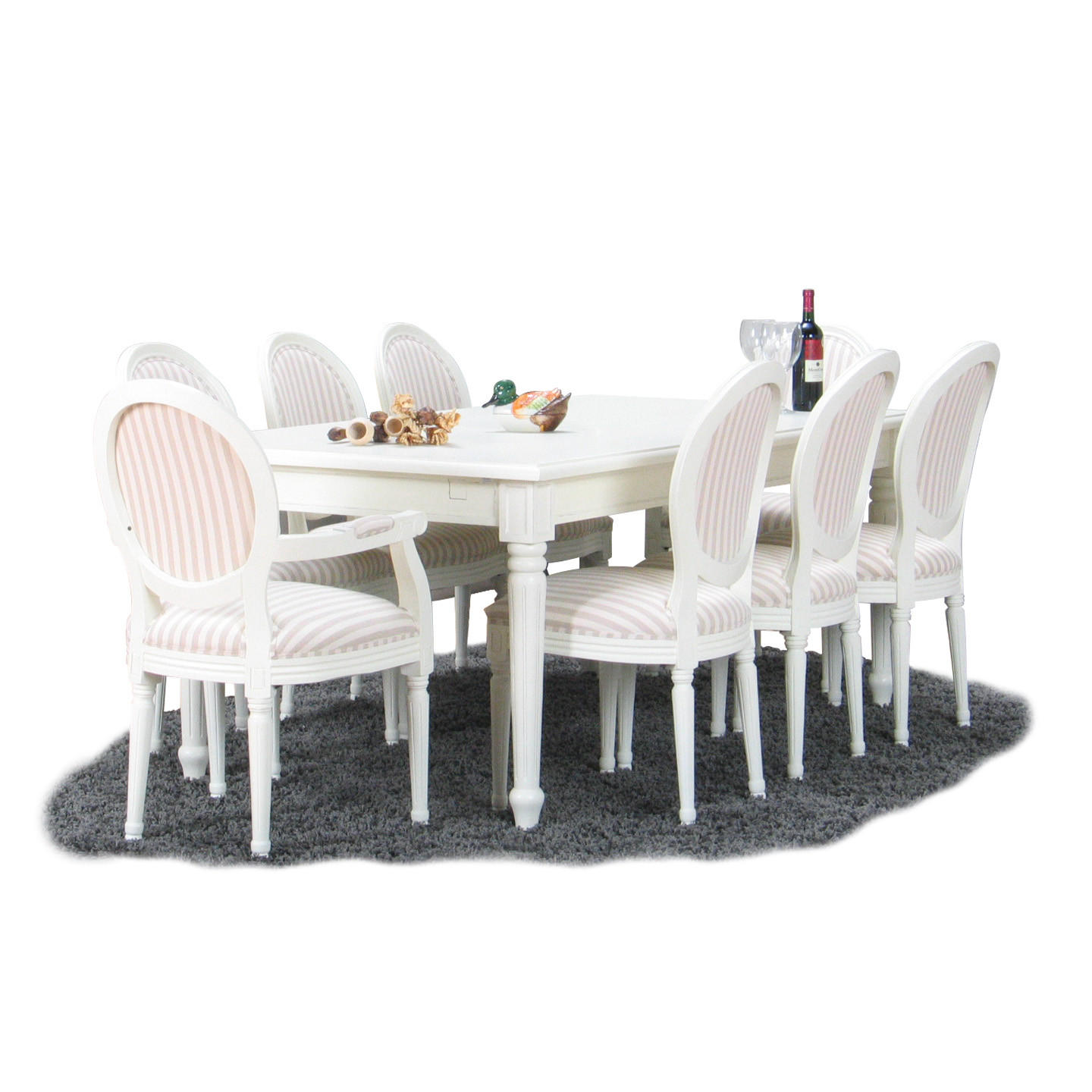 TISCHGRUPPE Weiß - Weiß, Holzwerkstoff (180/75/100cm) - ebuy24