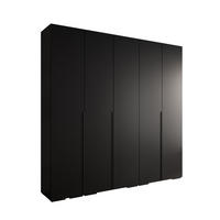DREHTÜRENSCHRANK 236.7/250/47 5-türig - Schwarz, Holz/Metall (250/236.7/47cm) - MÖBEL KRYSPOL