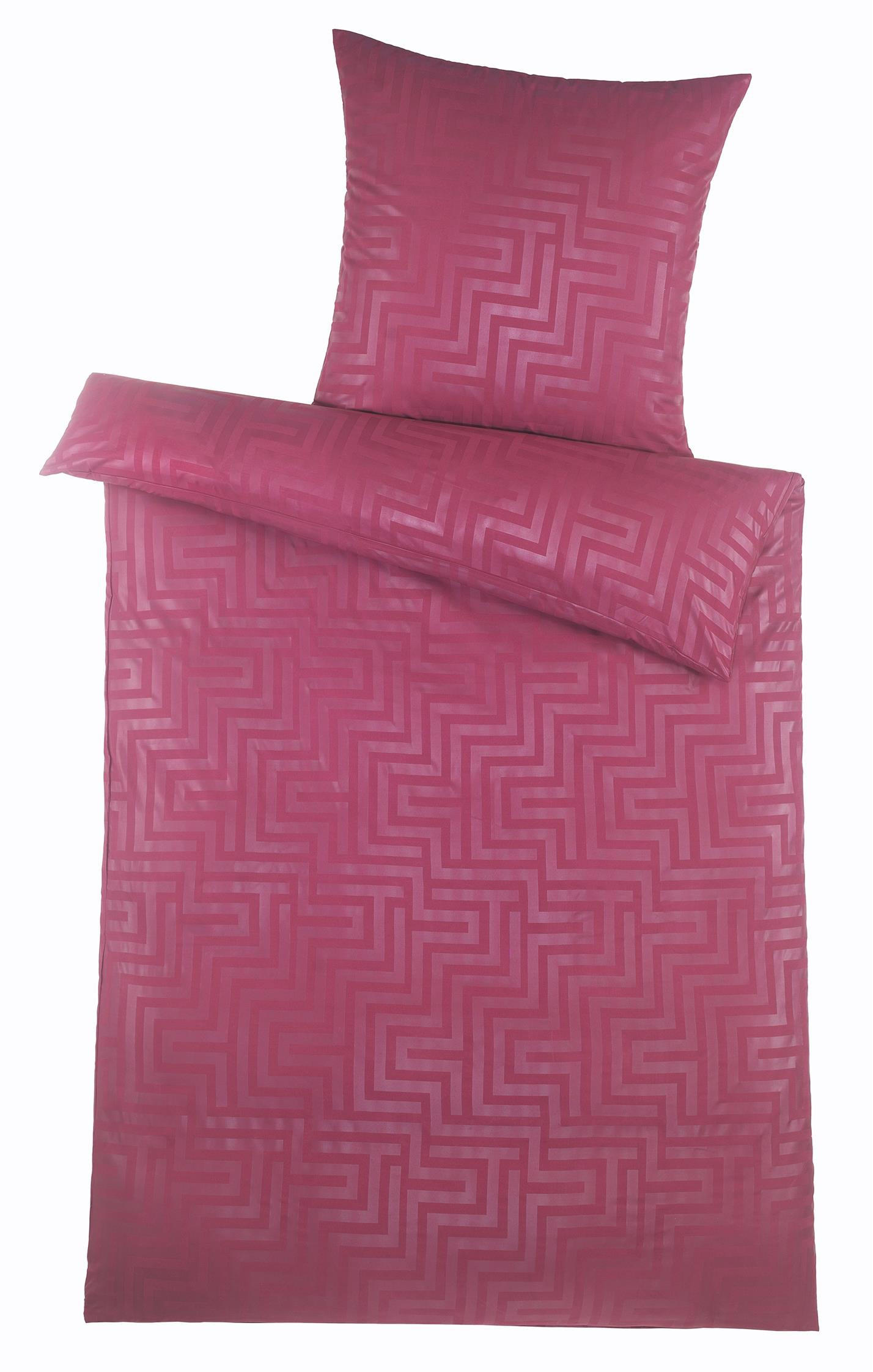 MIKROFASER-BETTWÄSCHE 135x200 Super softer Bettbezug aus 100% Polyester, Bettbezüge Bordeaux Rot Muster - Bordeaux, Textil (135/200cm) - Carpe Sonno