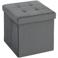 KLAVIERBANK DE-07160 verstellbarer Doppelsitz, Stauraum Schwarz - Grau, Textil (38/38/38cm) - ComfortXL