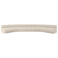 WOHNLANDSCHAFT modulares Sofa Montra-U2 - 581x174x70 cm Beige - Beige, Holzwerkstoff/Textil (581/70/174cm) - ALTDECOR