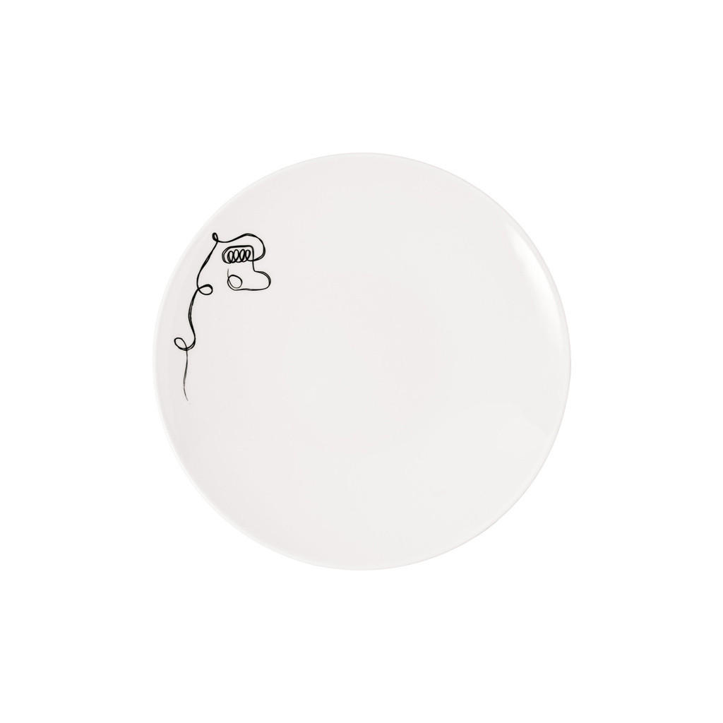 FRÜHSTÜCKSTELLER Statement Lines weiß ø 21,2 cm - Weiß, Keramik (21.2cm) - Villeroy & Boch