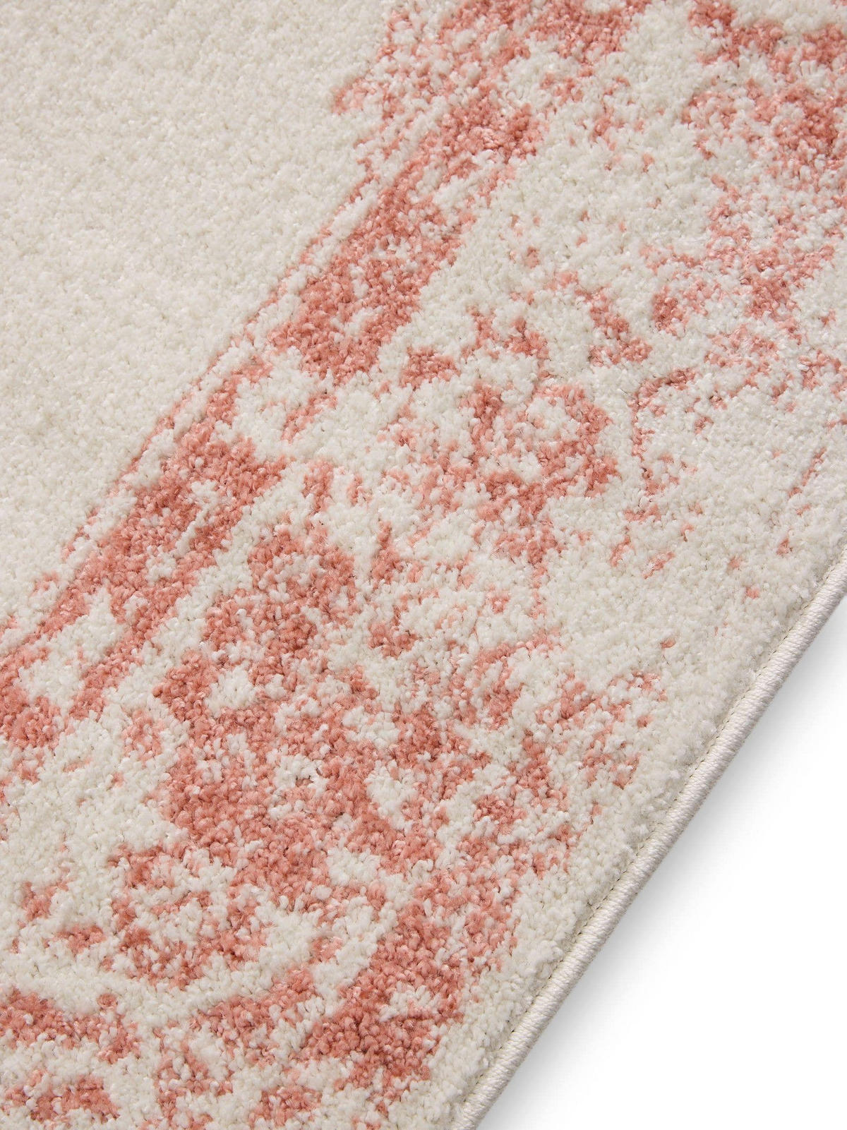 VINTAGE-TEPPICH Sia 200/300 cm - Creme/Rosa, Kunststoff (200/300cm) - benuta