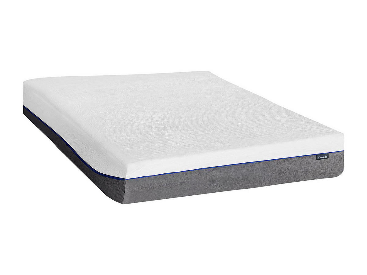 STANDARDMATRATZE - 2 Personen - stoff - weiß Poseidon - Weiß, Textil (140/200cm) - Vente-Unique