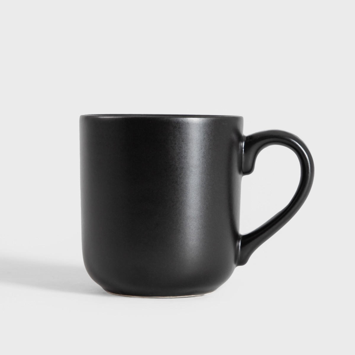 BECHER Famelio schwarz 0,4 l 6er-Set - Schwarz, Keramik (0.4L) - Homla