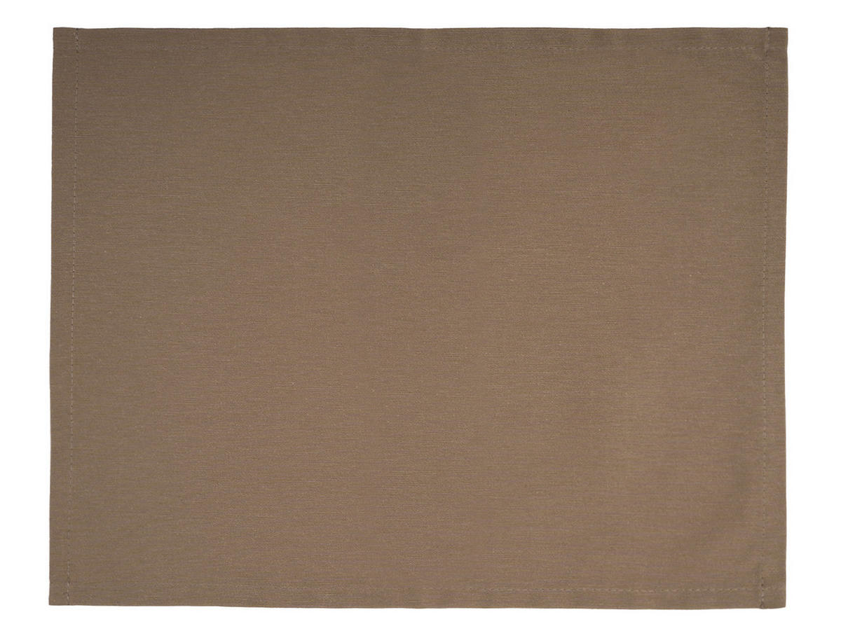 PLATZSET Wunschton deep-taupe 35/45 cm - Braun, Textil (35/45cm) - beties Heimtextil