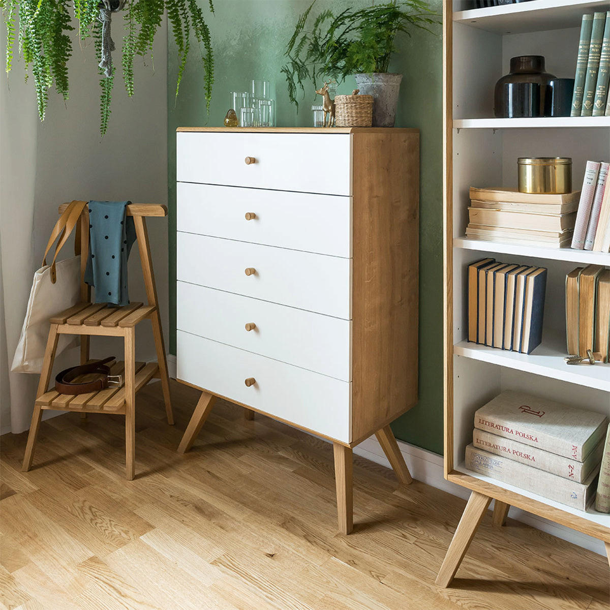 KOMMODE Weiß - Weiß, Holzwerkstoff (75/117/40cm) - Petits-meubles