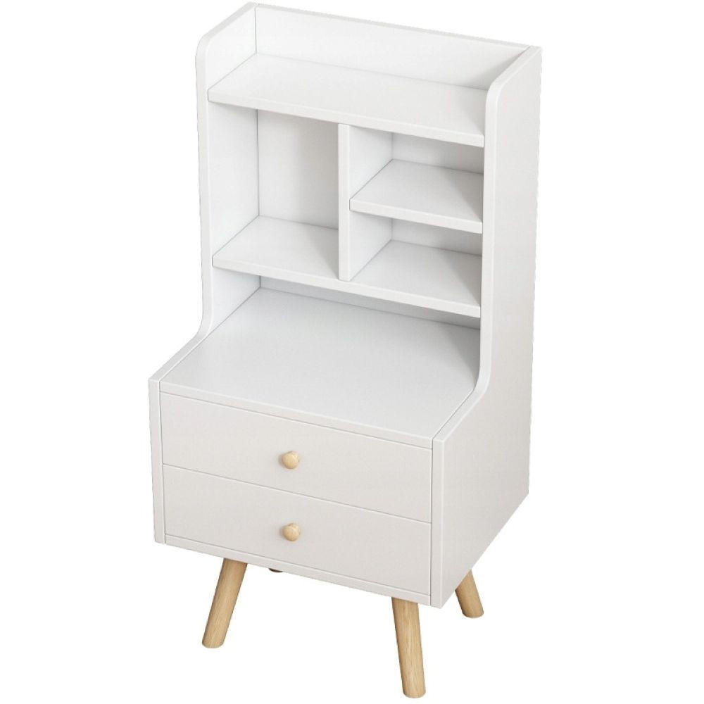 NACHTTISCH, weiß 36/43/81 cm - Weiß, Holzwerkstoff (72/13/45cm)