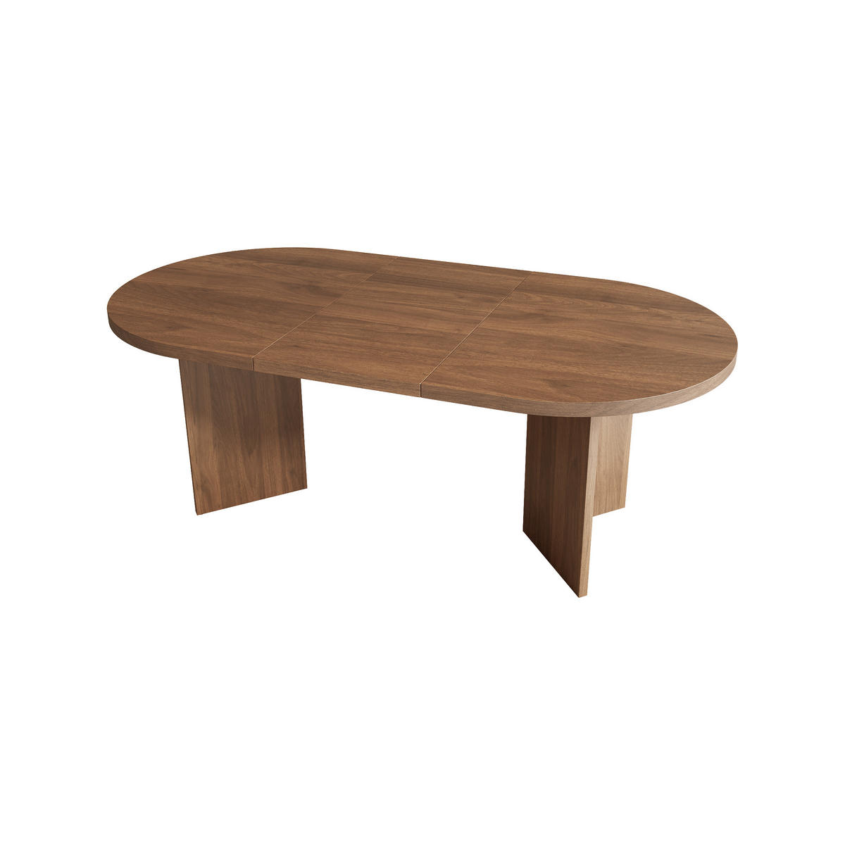 ESSTISCH 160x80cm Nussbaum Abgerundete Ecken Modern - Walnussfarben, Holzwerkstoff (80/160/75cm) - FLIEKS