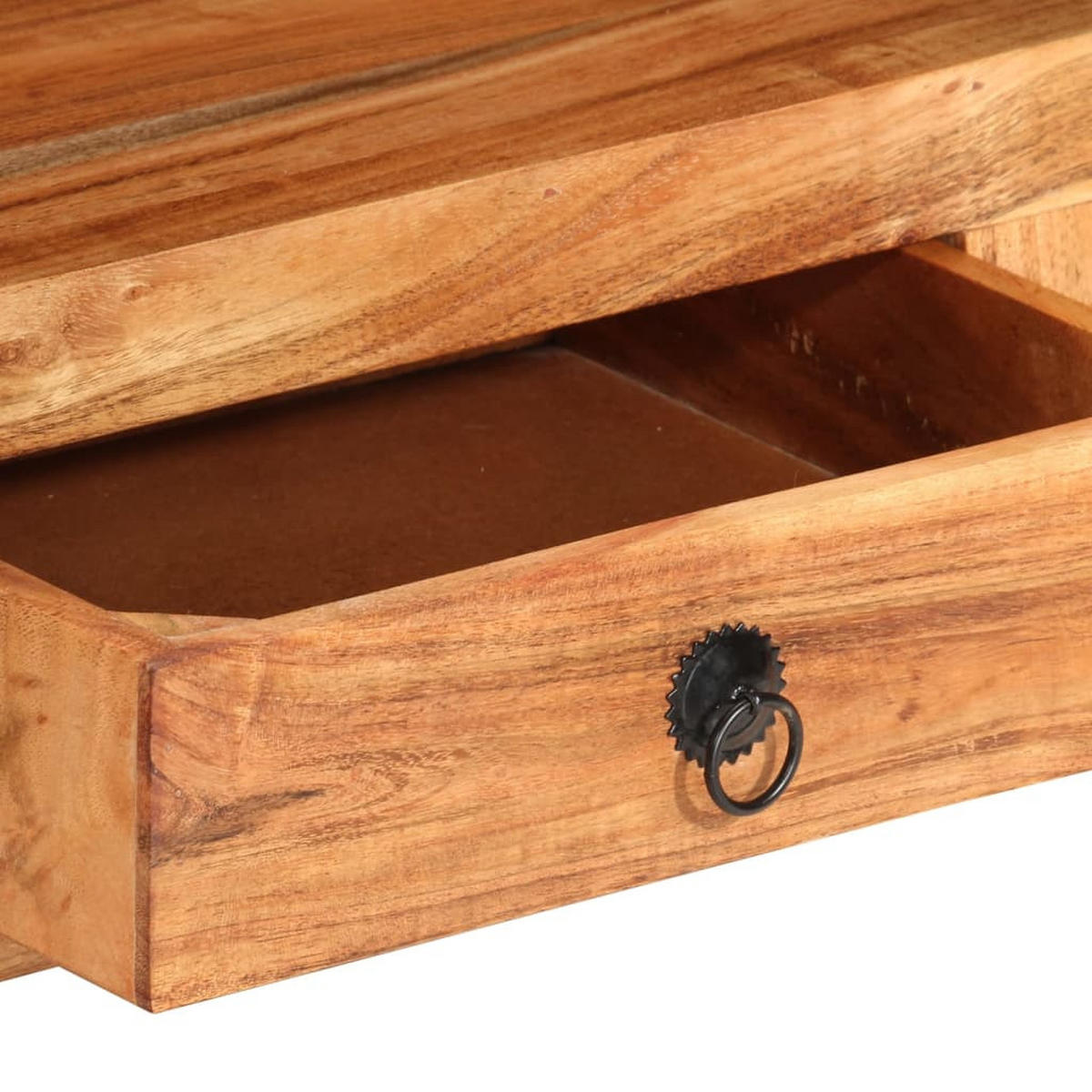 TV-SCHRANK 110/30/40 Cm Massivholz Akazie - Braun, Holz (30/40/110cm) - vidaXL