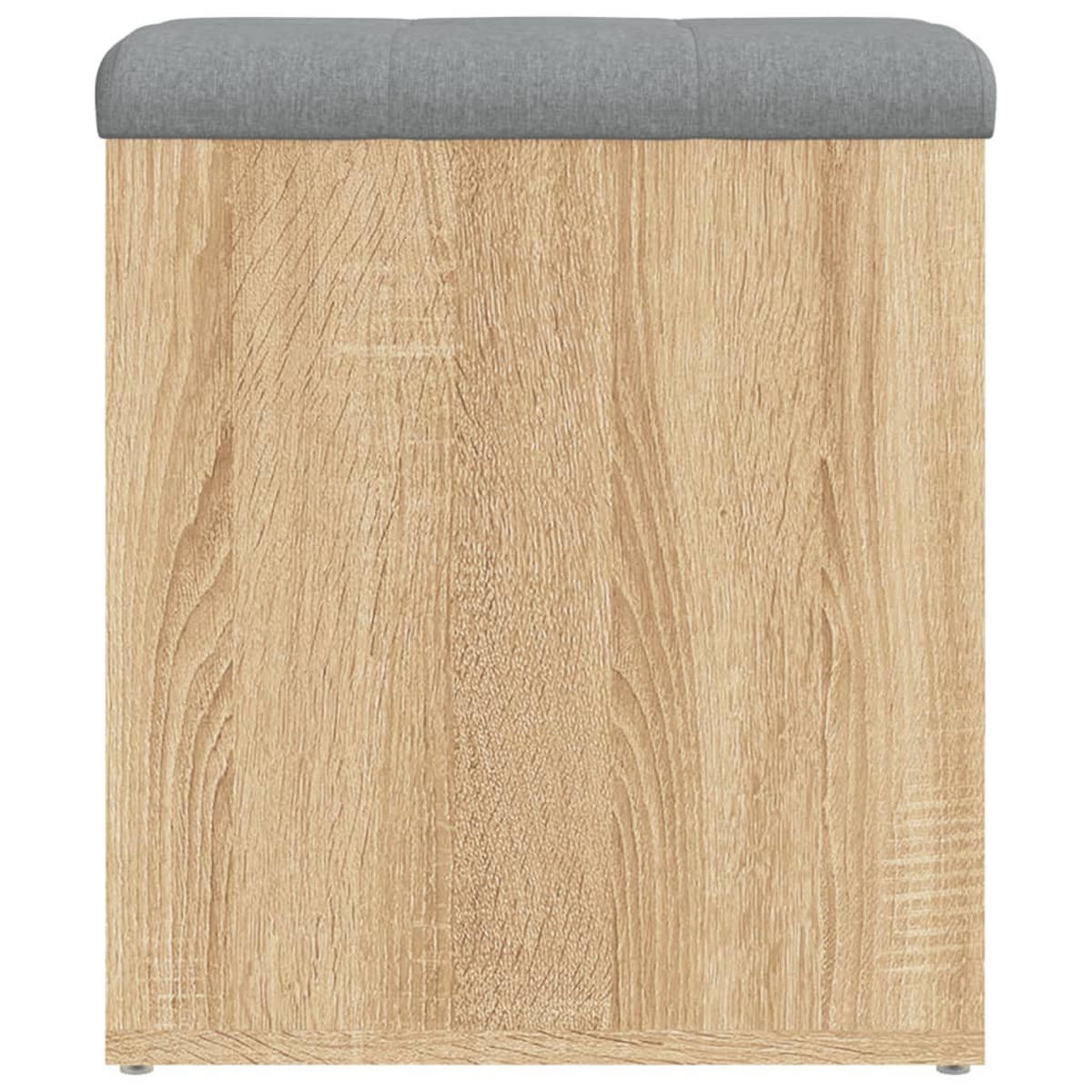 SITZBANK Jona mit Stauraum Sonoma-Eiche 42x42x45 cm - Sonoma Eiche, Holz (42/45/42cm) - DELUKE