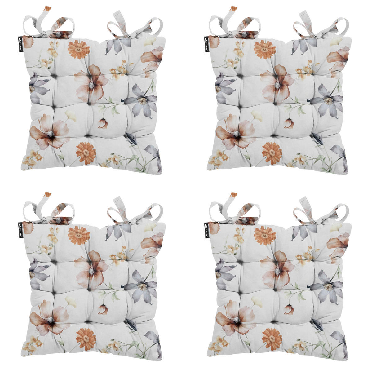 SITZKISSEN Florina 46/46 cm 4er-Set - Multicolor, Textil (46/8/46cm) - Madison