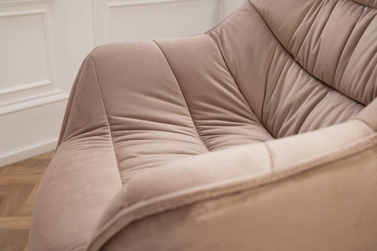 STUHL THE DUTCH COMFORT Samt Greige 80 cm - Champagner/Beige, Textil/Metall (67/82/63cm) - riess-ambiente