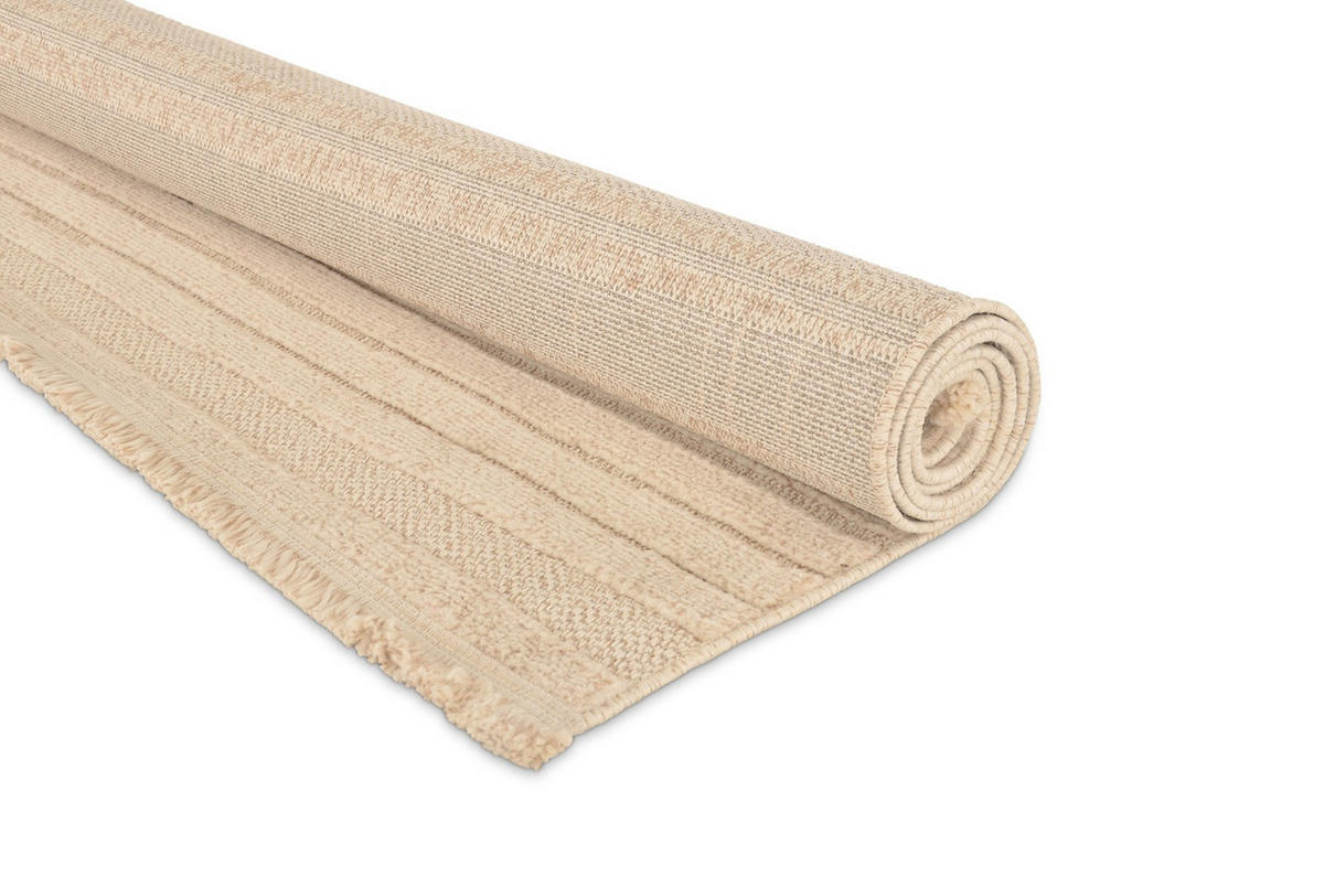 STRUKTURTEPPICH Indigo Creme/Creme 160x230 cm - Multicolor, Textil (160/230cm) - Vercai Rugs
