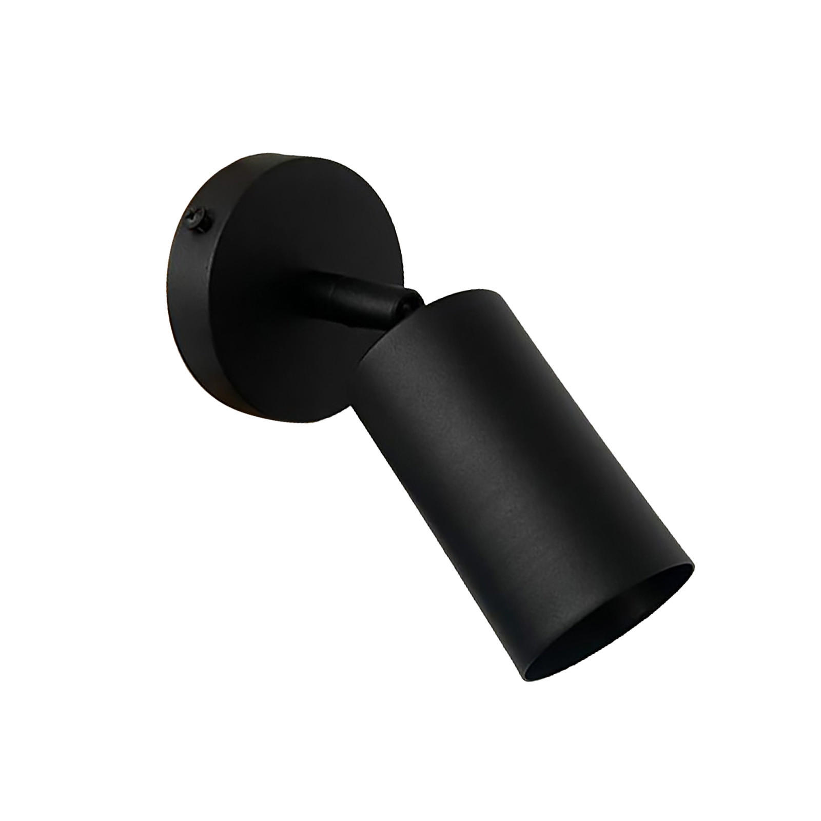 WANDLEUCHTE Innen Vintage 6/19 cm - Schwarz, Metall (6/19cm) - Bamyum
