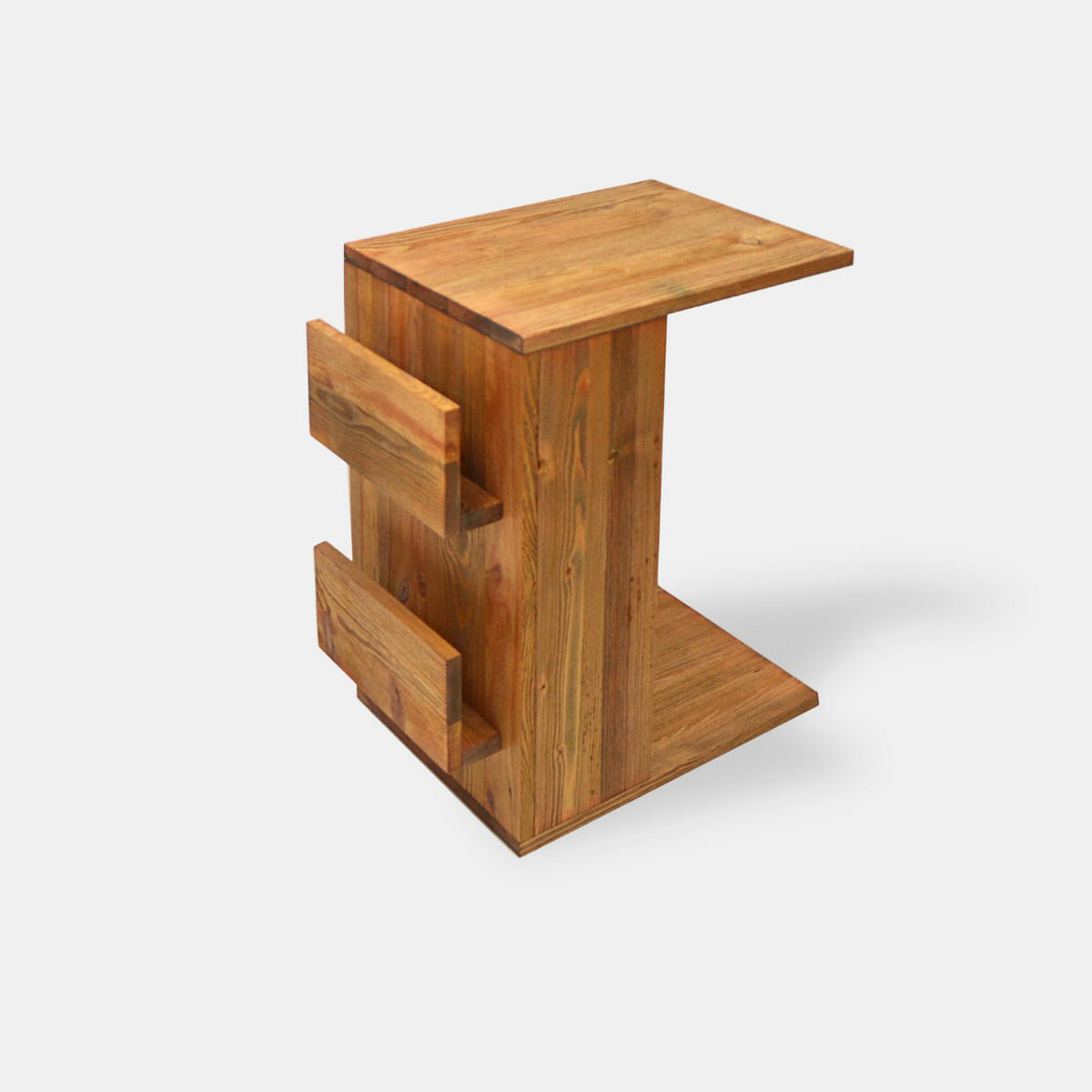 BEISTELLTISCH für den Laptop aus Eichenholz - Eichefarben, Holz (50/40/65cm) - Rawood Furniture