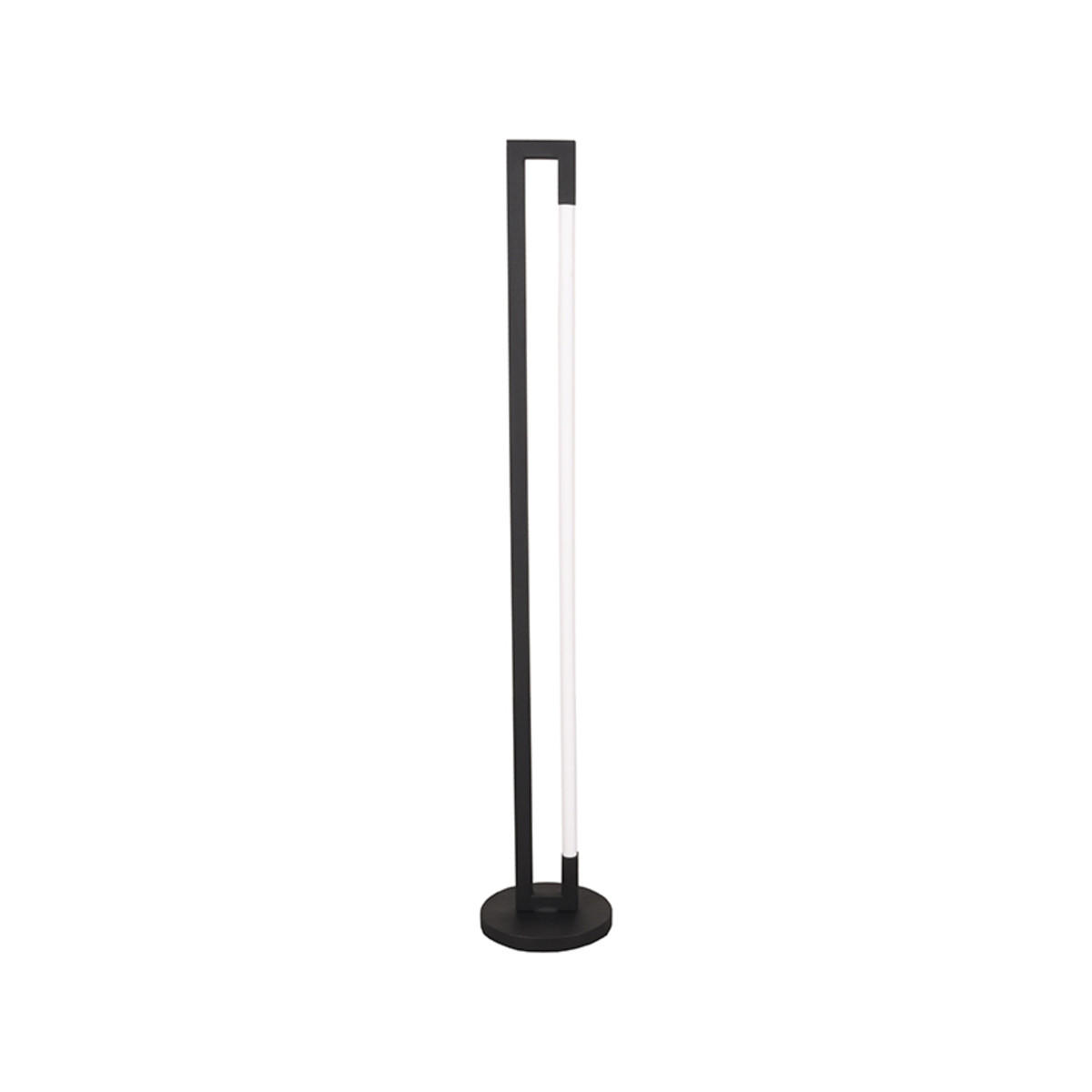 STEHLEUCHTE Futuro Schwarz 23/23/130 cm - Schwarz, Metall (23/23/130cm) - LABEL51