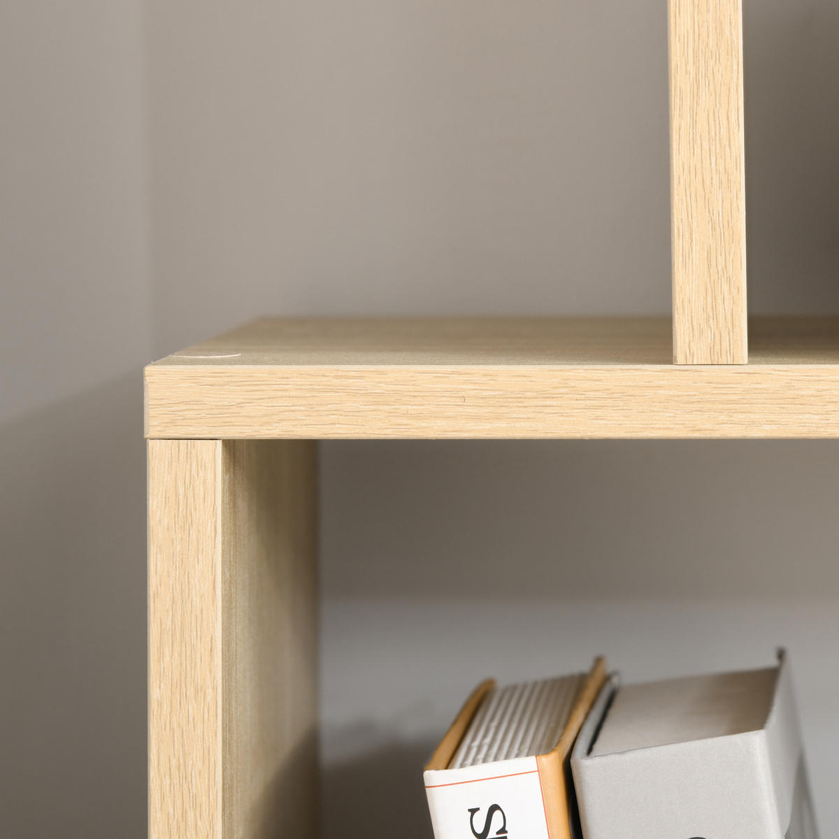 ZICKZACK-BÜCHERREGAL 70/24/178 cm Naturholz - Naturfarben, Karton (70/178/24cm)