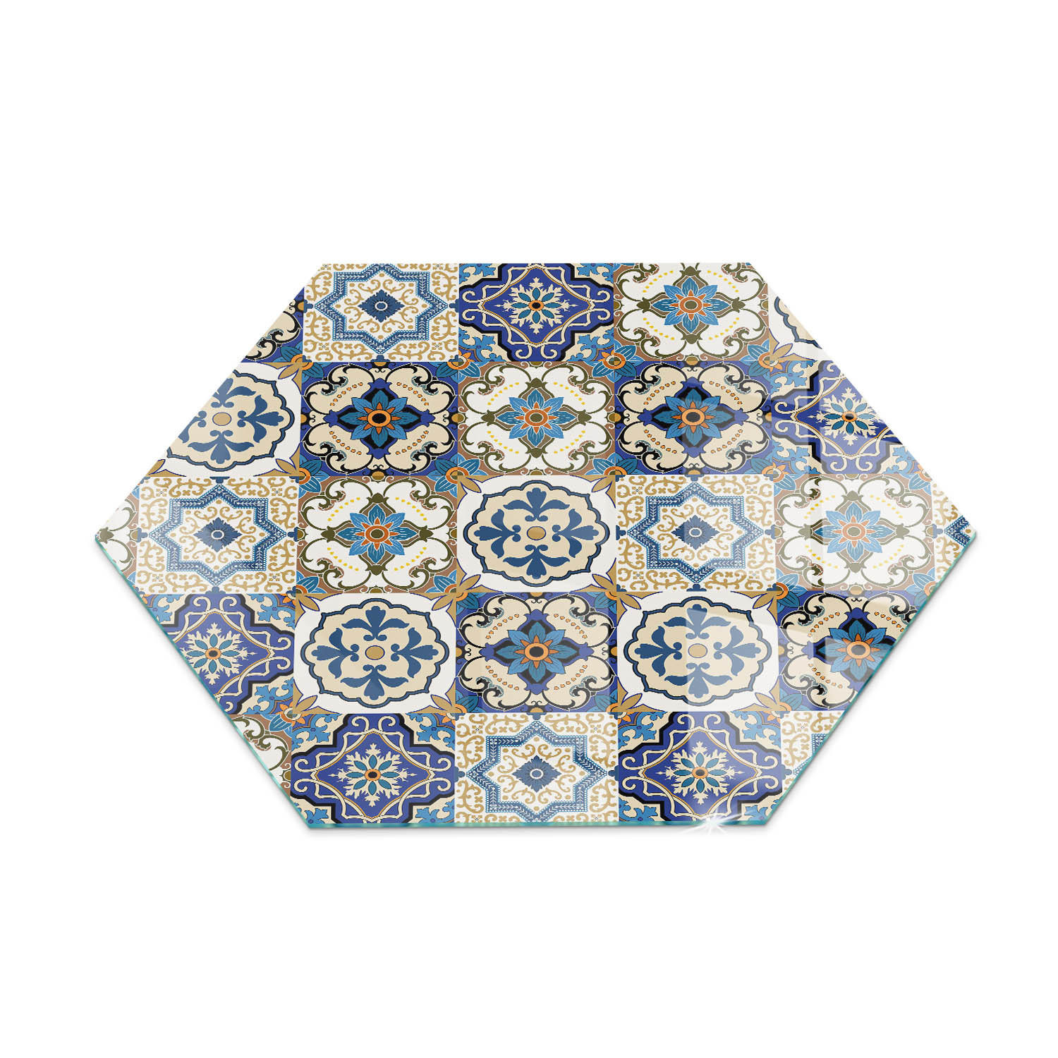 ArtPrintCave Glasplatte Blau 40x40x0.4 cm