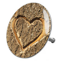 BADEWANNENSTÖPSEL True Love - Braun, Metall (8/10/10cm) - Sanilo