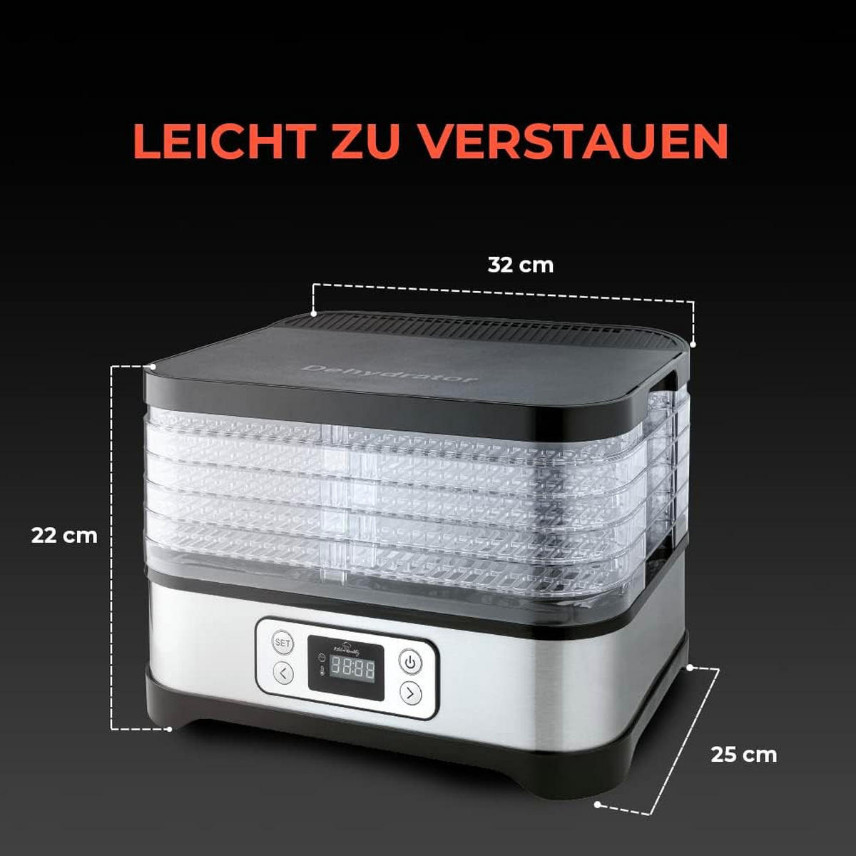 DÖRRAUTOMAT - Silberfarben, Kunststoff/Metall (21/25/32cm) - KitchenQuality