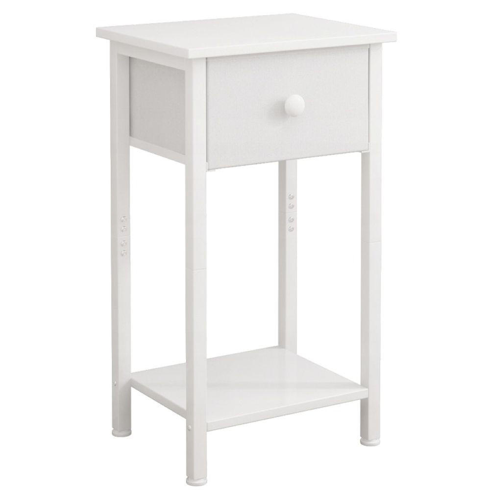 NACHTTISCH, weiß 38/28/61 cm - Weiß, Holzwerkstoff (38/61/28cm)